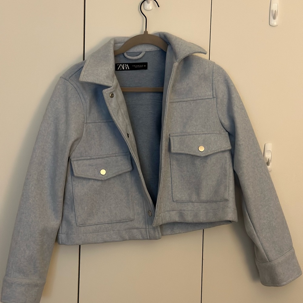 Zara Women's Light Blue Jacket